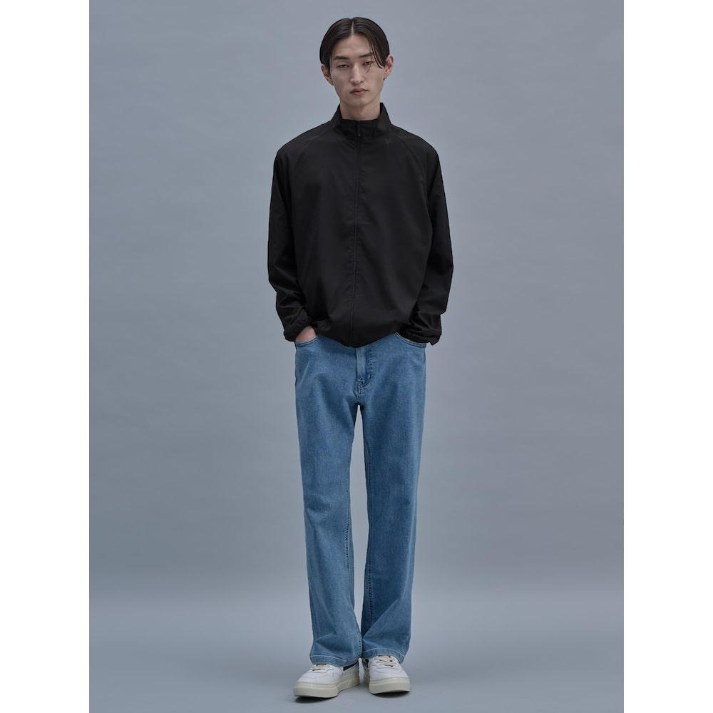 SHIFT.G Washed Wide Denim Pants Blue
