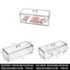 Acryl Rechteckige Schreibtisch-Aufbewahrungsbox Mit Deckel Für Schmuck Und Make-up-Organizer