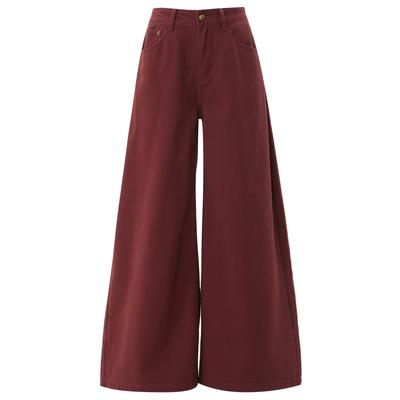 Plüschjeans für Damen mit Schlagjeans für Damen mit Schlagjeans für Damen mit Schlaghosen für Damen mit lockerer Taille und Taille
