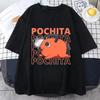 Chainsaw Man Pochita T-Shirt - Niedliches Teufelshund-Design Trendige Anime-Merchandise für Shonen- & Meme-Kultur-Fans 2026 Neu Sommer Y2k