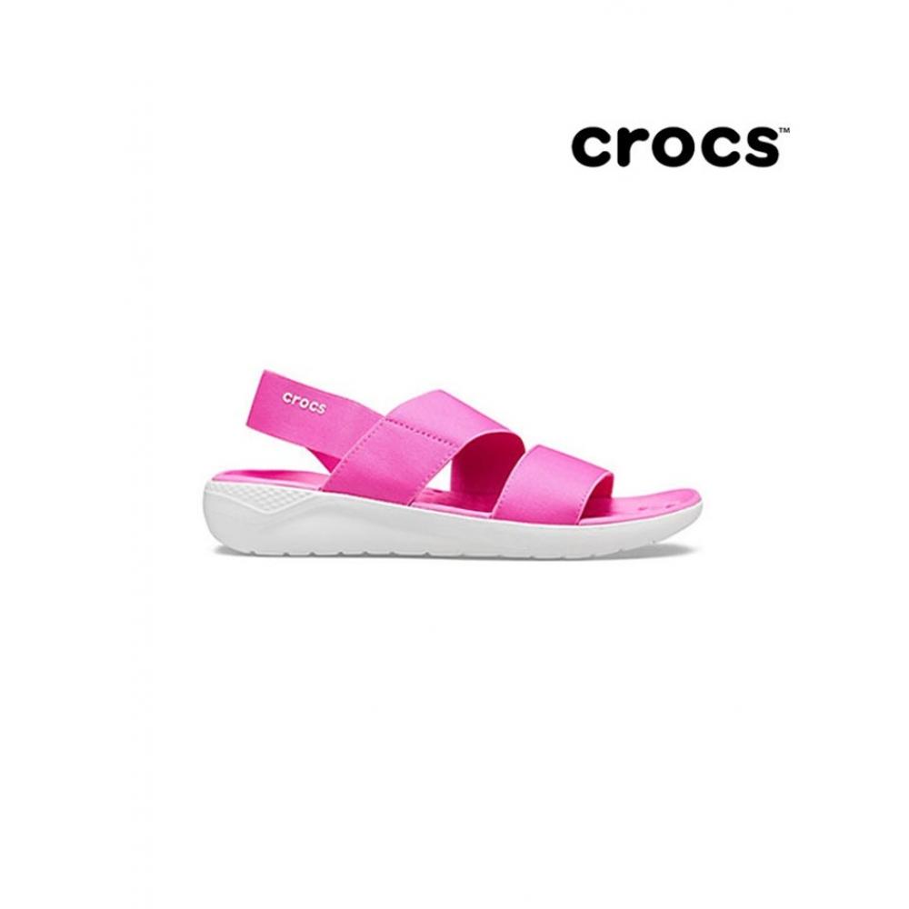 

CrocS Women S Light Ride Stretch SandalS Pink 206081 6qv W8 250