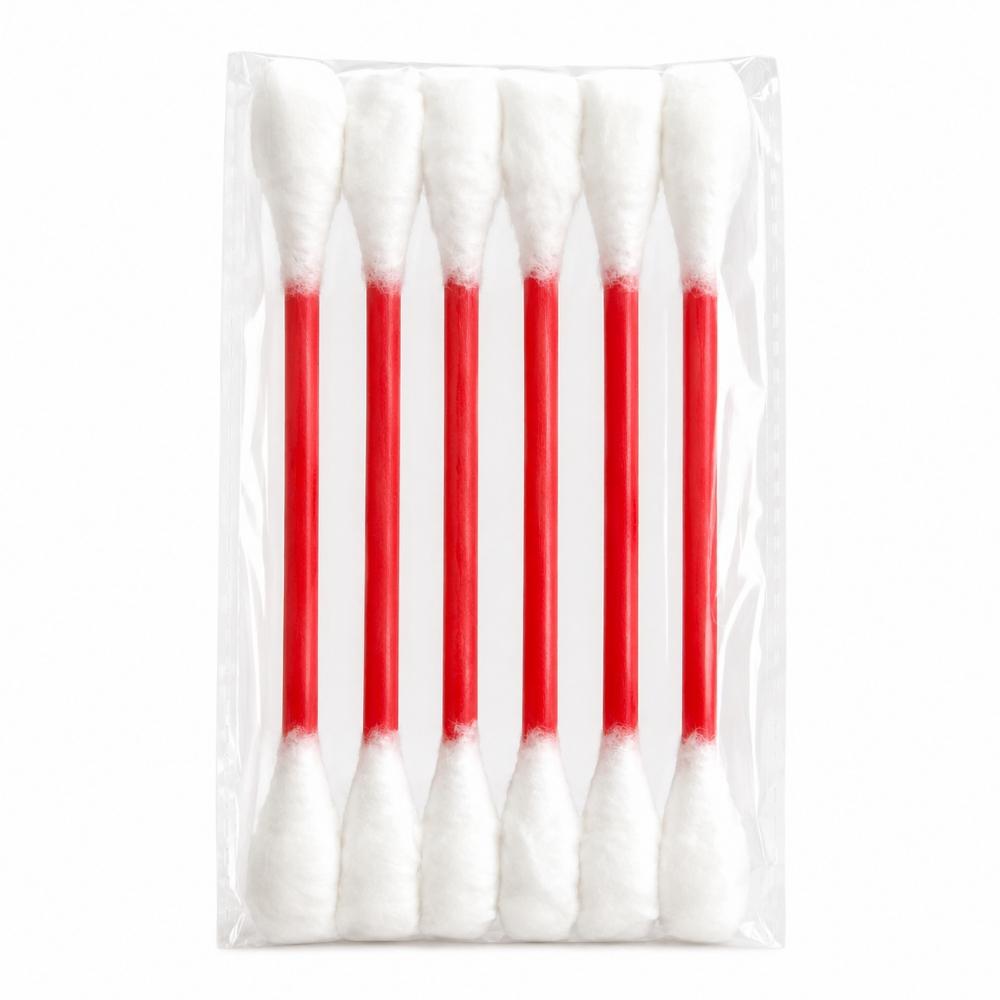 6pcs Wool Felt Cotton Swab Cat Teaser Toy Double End Bite Stick For Indoor Cats Interactive Chew Play Soft Touch Toy For Kittens