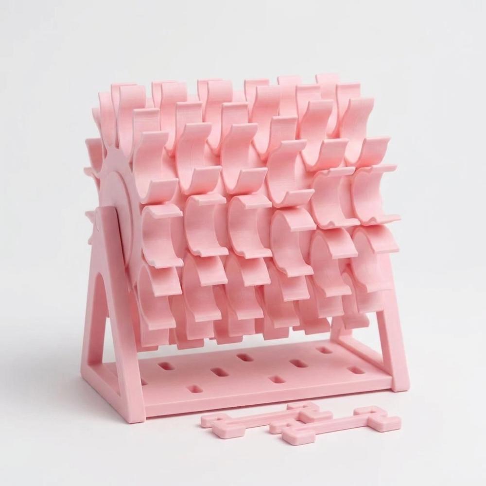 60 Slots Rotating Bobbin Thread Organizer DIY Sewing 3D Printed Sewing Thread Spool Holder Hand Crank Handmade Sewing Spool Rack