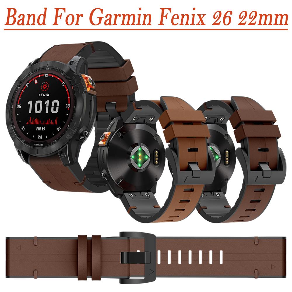 22 26mm Quick Fit Band for Garmin Fenix 8/7X/6X/5X Enduro 3 2 Sport Wristband for Garmin Fenxi 8 51/47mm FE 47mm Smart Strap