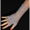 New Elastic Lace Half Finger Gloves Thin Short Finger Leakage Sun Protection Driving Non Slip UV Protection Scar Covering Tattoo