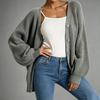 Knitted Cardigan Women's European and American Export Autumn/winter New Single-breasted Plus-size Loose Sweater Jacket