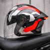 Smart LED Tail Light Motorcycle Helmet 3/4 Open Face ABS Full Protection Universal Fit Men Women