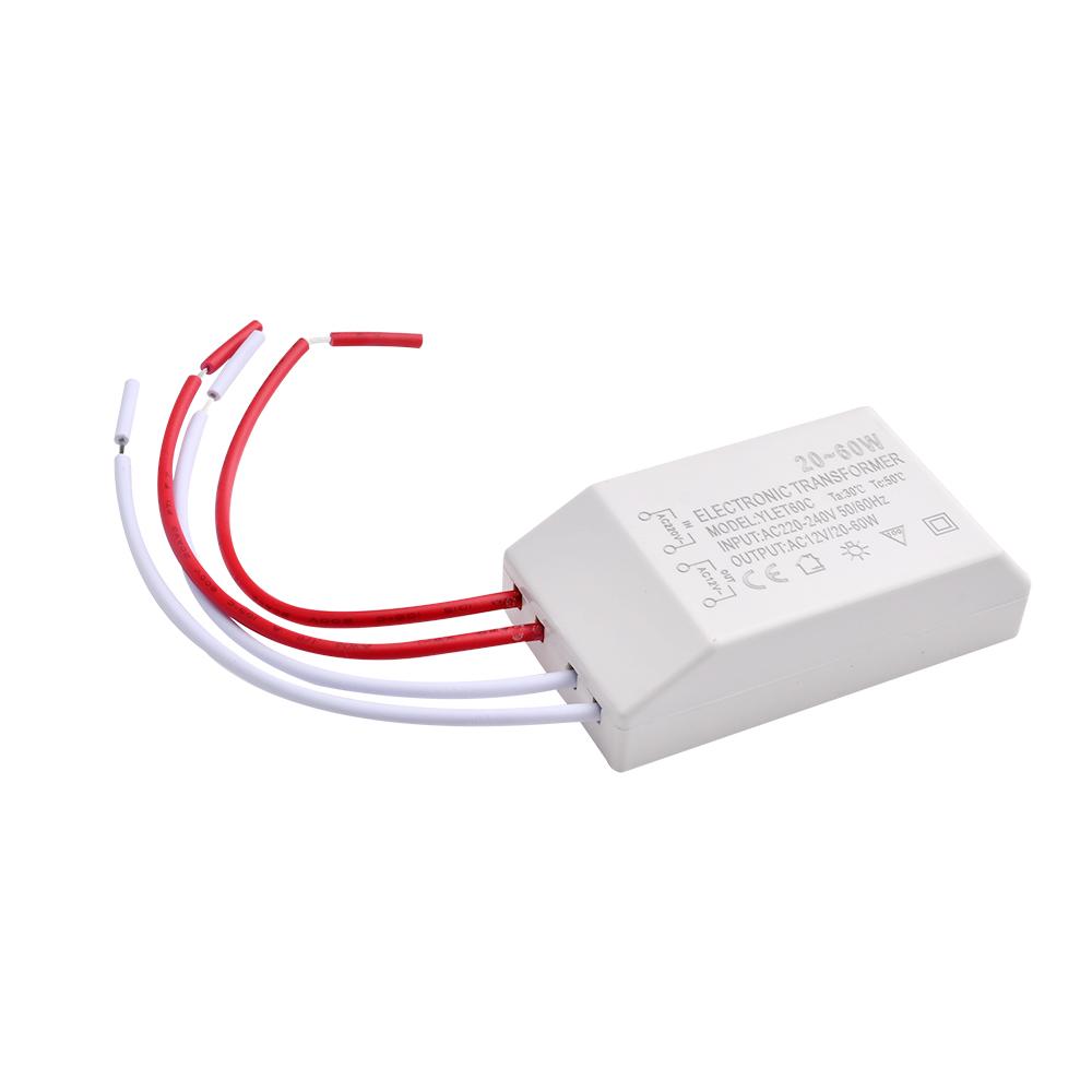 20-60W 220V auf AC12V LED Lampenlicht Elektronischer Transformator Adapter Qualitäts-Elektroniktransformatoren für Leuchten
