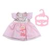Vêtements de poupée - zapf creation - baby annabell little sweet dress - rose - pliable - pour fille