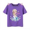 Kids T Shirt Frozen Elsa Princess Ariel Rapunzel Girls Summer Short Sleeve Little Girls 713Years Birthday Baby Children Gifts