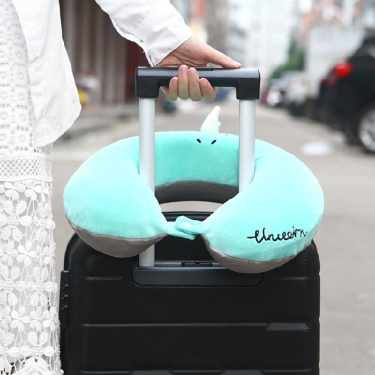 Cuscino da Viaggio a Forma di U Cuscino in Memory Foam Animale Peluche Poggiatesta Supporto per il Collo