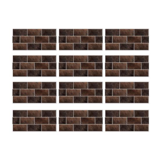 Removable Bathroom Wall Tiles Self-Adhesive PVC Tile Stickers, Waterproof Mosaic Pattern Decals for Kitchen Cover Defects Stickers Home Decor,