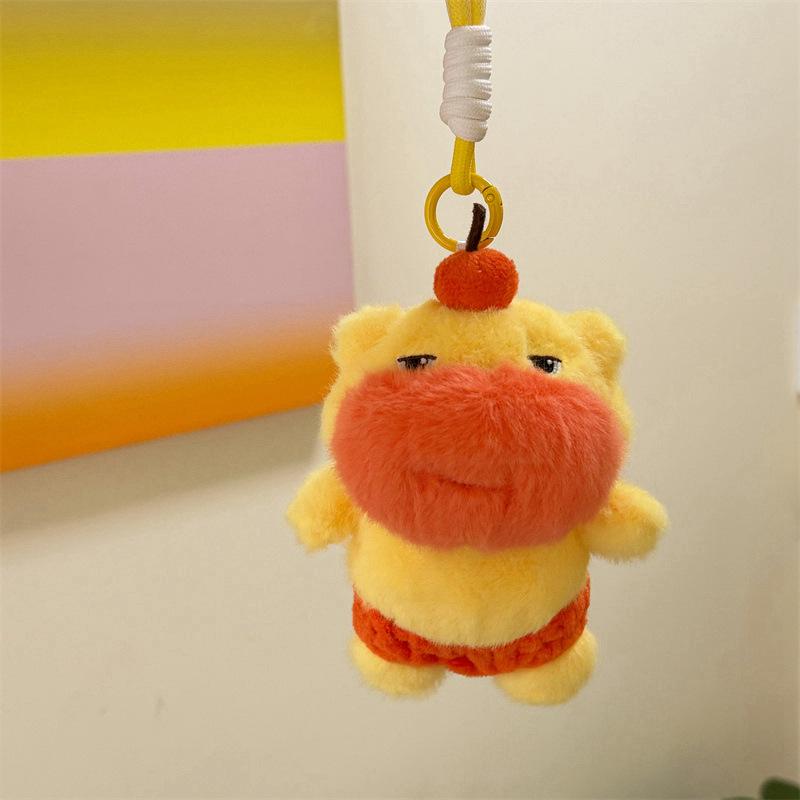 

Soft Stuffed Capybara Animal Collectible Gift With Funny Cartoon Doll Pendant 13cm/5.12in жовтий