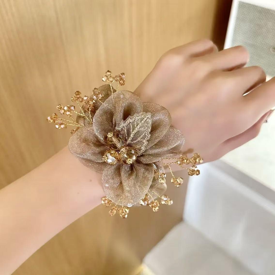 Elegant Gypsophila High-Elastic Hair Tie - Durable, Stylish Women s Accessory