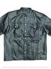 Real Handmade Lambskin Casual Wear Men Leather Shirt Black Soft Stylish