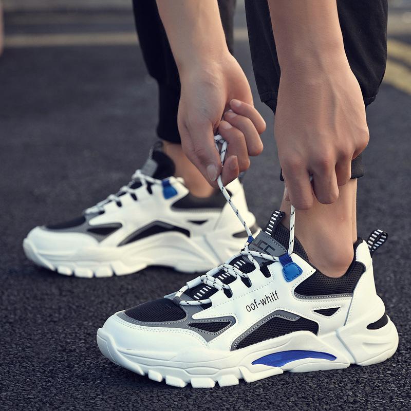 

Internet celebrity platform dad shoes men s Hong Kong style mesh sports casual running shoes Korean version of trendy student men s shoes 44