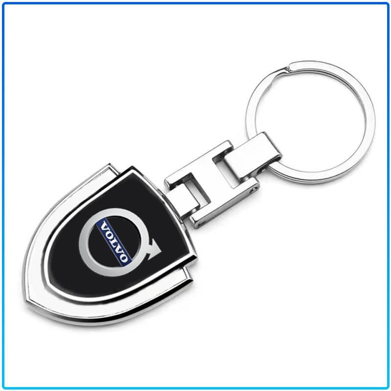 Car Keychain Car Emblem Gift With Key Ring Auto Accessories Sticker For Volvo Rdesign XC90 S60 XC60 V70 S80 S40 V50 V40 V60 C30 S70