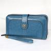 Women Long Wallet Large Capacity Hollow-Out Zipper Wallet Vintage Multi Card Holder Phone Purse Wristlet Clutch Lady Card Holder Coin Purse