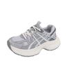 Thick-soled heightening dad shoes for women 2025 autumn new popular versatile breathable mesh super fire casual sports shoes