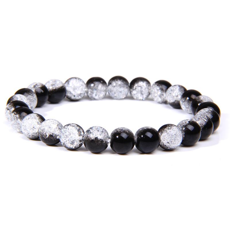 8Mm Natural Stone Bead Bracelet Men's Turquoise Elastic Bracelet.