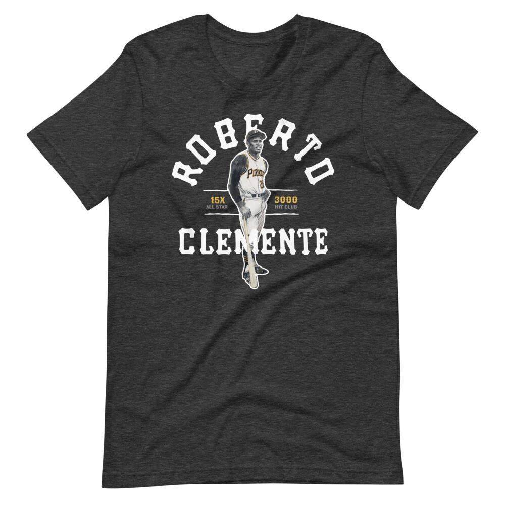 ROBERTO CLEMENTE Baseball Tribute Graphic Tee Shirt Short-Sleeve Unisex T-Shirt