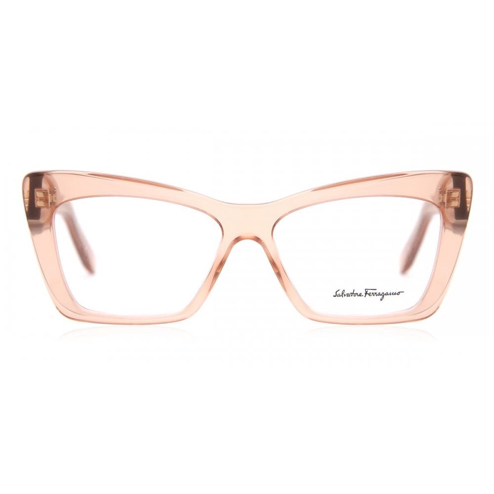 

Salvatore Ferragamo Sf 2865 749 Women Eyeglasses Transparent Pink/55