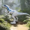 Kids Dinosaur Toy with Light Sound Movable Joints Roaring Tyrannosaurus Rex Carnotaurus Velociraptor Figure Toddlers Educational Simulated Dino Model