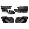 Rivestimento per pannello porta in pelle microfibra per guida a sinistra per VW Golf 5 Jetta 2005 - 2009, adesivo per rivestimento del pannello del bracciolo della portiera dell'auto.