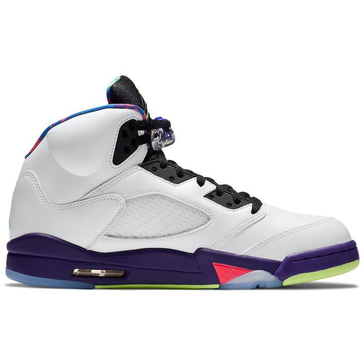 Air Jordan 5 Retro Alternate Bel-Air Unisex Sneakers White Court-Purple Racer-Pink DB3335-100