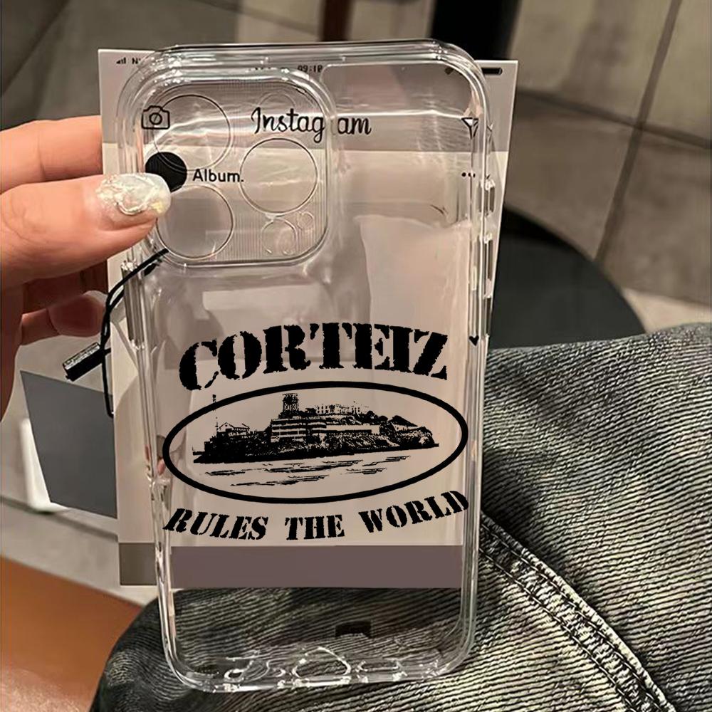 Hot Trends Phone Case For c-corteizs iPhone 17 16 16e 15 14 13 12 11 Mini Pro Max X XR XSMax 7 8 Air Plus Transparent Back Cover