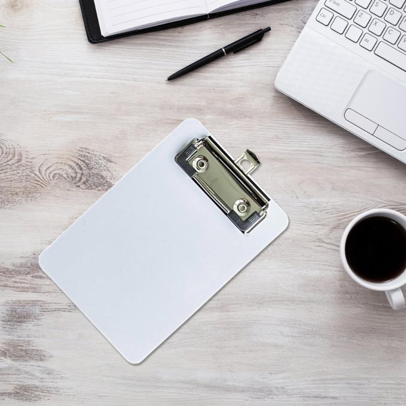 2 Pcs Document Clipboard with Hanging Hook Small Clipboards Plastic Clipboard Writing Board