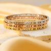 Diamond Bracelet Personalized Roman Numerals Titanium Steel Bracelet Women Do Not Fade Wind