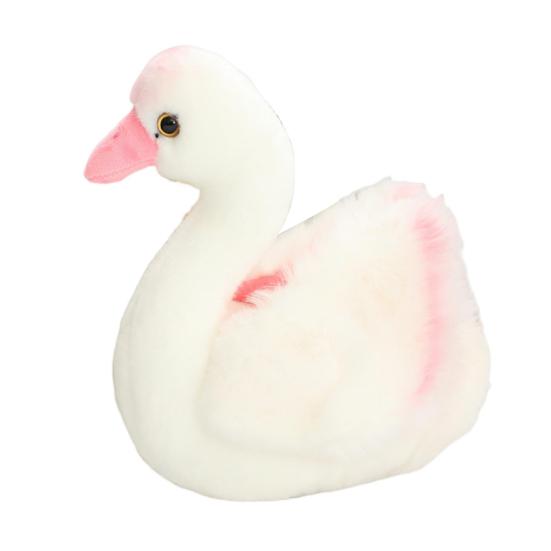 

25 см гусь плюшевая игрушка прекрасная имитация черного/белого лебедя плюшевый мягкий компаньон успокаивающая игрушка мягкая кукла игрушка Свадебная вечеринка Декор подарок на день рождения белый