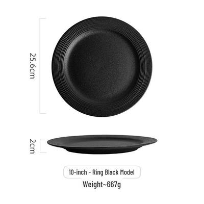 ZISIZ Elegant Round Dinner Plate