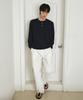 Wednesday Oasis Washable Minimal Henley Neck Knit_Navy(Wc26Kn21)