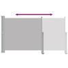 Retractable Side Awning 140x300 cm Grey