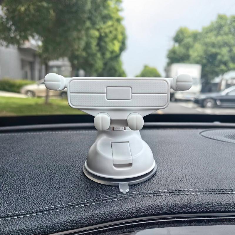 

2024 Cute Cartoon Suction Cup Phone Holder: Anti-Shake Universal Car Navigation Stand