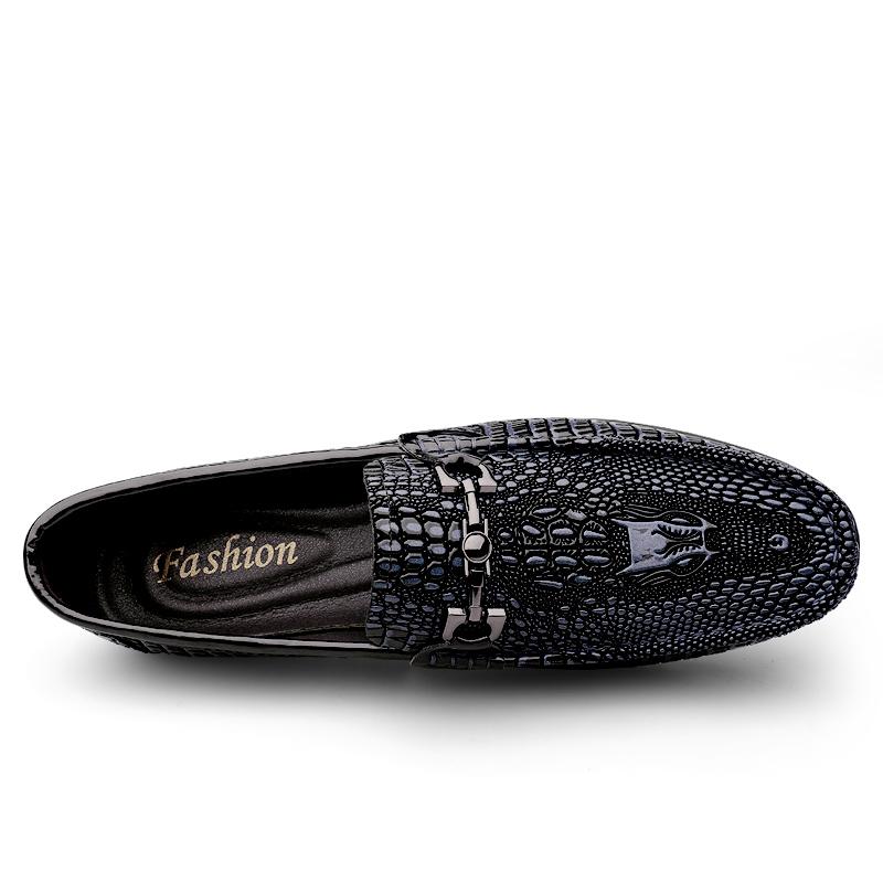 Fashion Fashion Luxury Brand Men's shoes Crocodile Pattern Mocassins Comfy Slip On Loafers Italian Formal Designers Driving Casual shoes