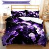 3pcs Solo Leveling Sung Jin-woo pattern bedding set duvet cover set includes duvet cover &pillowcases, perfect all season bedroom decoration & gift