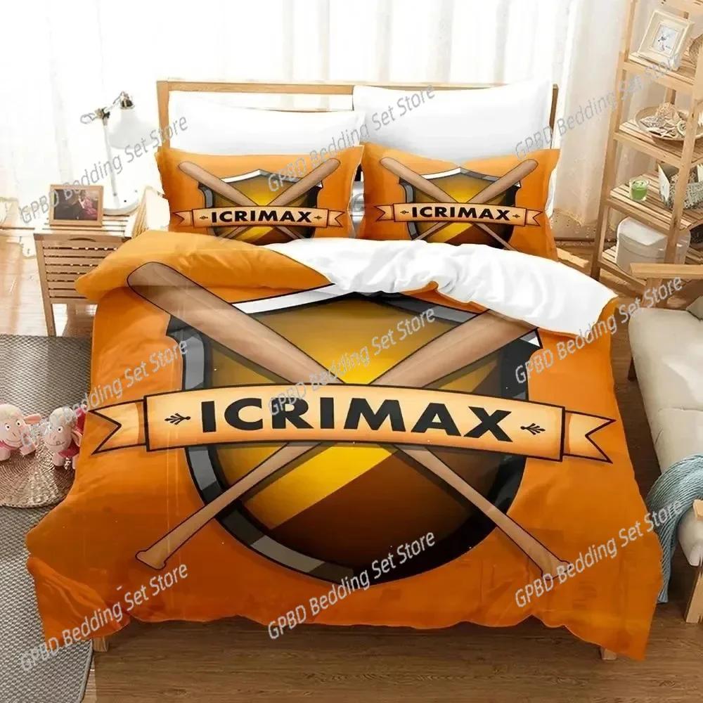 

New 3D Print Icrimax Bedding Set For Bedroom Soft Modern Bedspreads Comefortable Kids Duvet Cover Quilt Cover And Pillowcase EU Single(135*200cm)3pcs