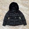 European and American style belt waist fox hair hooded big fur collar white duck down winter down jacket women's tide