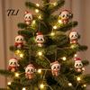 Chinese Style Panda Decor 2D Acrylic Cute Ornaments Advent Calendar, 24 Days Christmas Holiday Party Favors for Kids Countdown Collectible Hanging