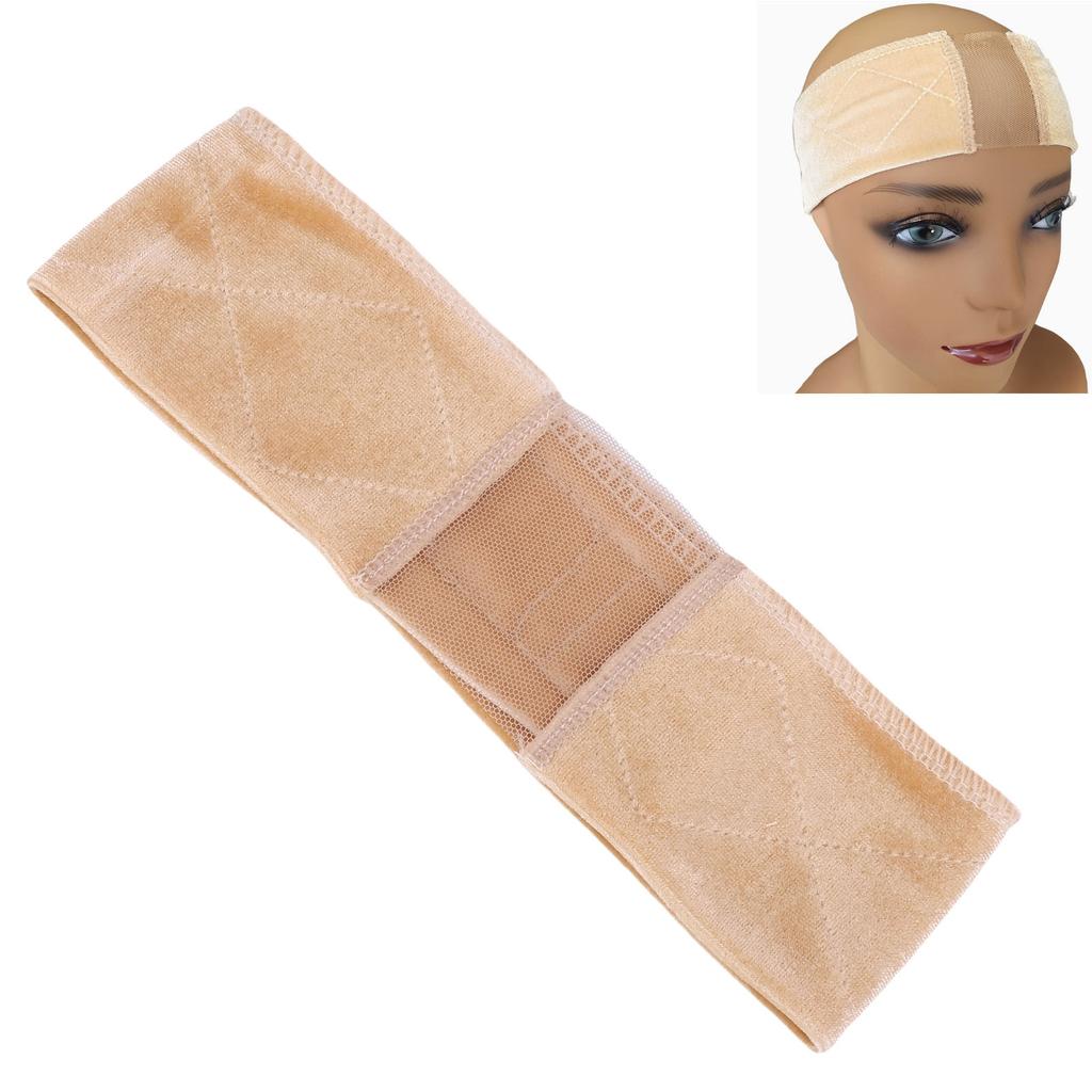 4PCS Lace Wig Band Fully Adjustable Reinforced Comfortable Elastic Lace Hairbands Wig Grip Headbands