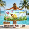 Custom Text Beach Towel, Soft Absorbent Swimming Multi-use TowelPikmin