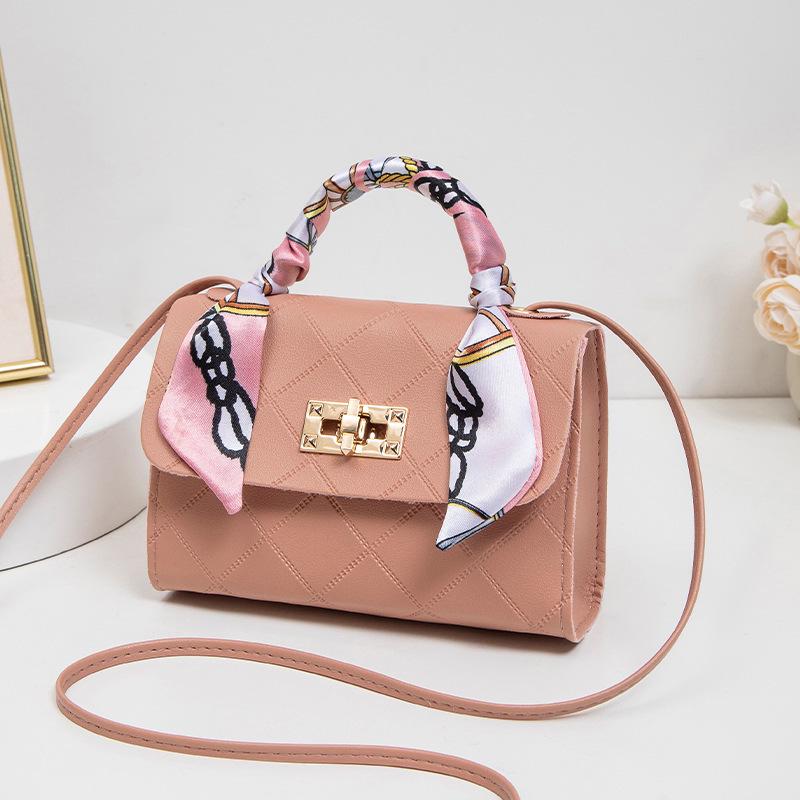 2025 Women's Embossed Diamond Pattern Crossbody Bag - Classic Small Square Handbag