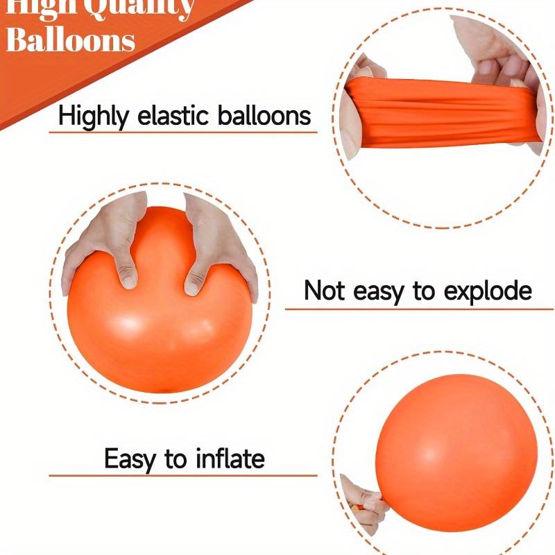 70 Black And Orange Balloons 10 Inch 12 Inch Latex Balloon Set With Ribbons Suitable For Halloween Graduation Or Thriller Party