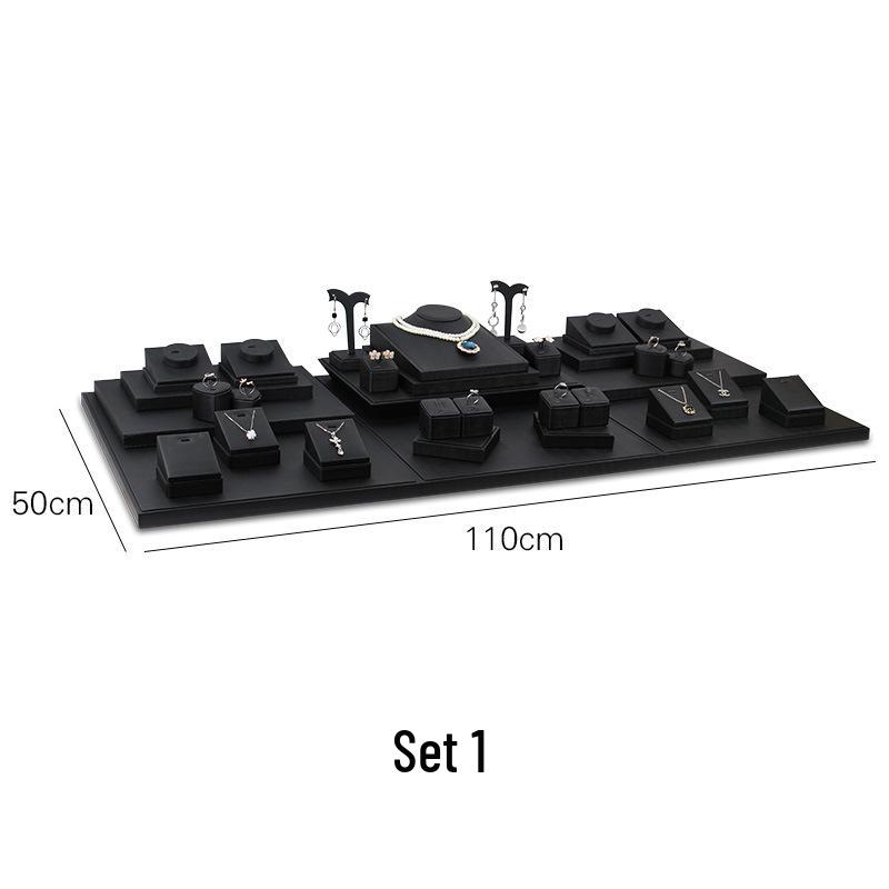 Black Jewelry Display Stand for Pendants, Necklaces, Bracelets, and Jade.