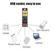 10-1Pcs LED Circuit Boards USB Light Keychain Bright 6 LEDs Mini Lamp with Smart Touch Switch for Book Laptop Keyboard Light