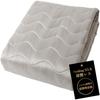 Nikke Shoji NIKKE Home Frictionless Feeling Silk Mattress Pad, Single, Pearl Gray/Friction-Reducing, Anti-Bad, Anti-Bacterial, Anti-Odor, Gentle On Sk