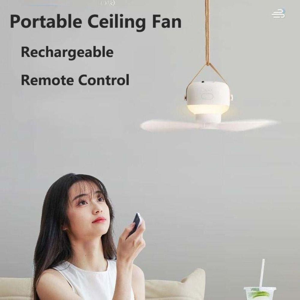 

Remote Control Portable Ceiling Fan Rechargeable Electric Fan Camping Fan Outdoor Camping 3600mAh